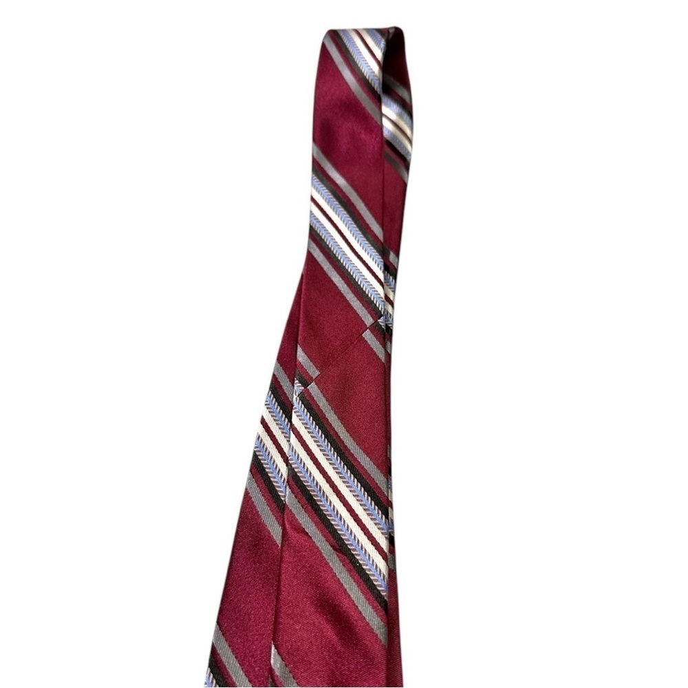 DC by Daniel Craig- Red Stiped 100% Silk Tie - Picture 9 of 9